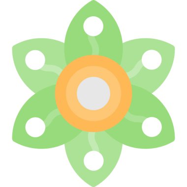 Çiçek. Web simgesi basit tasarım