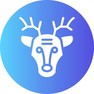 Geyik simge vektör çizim