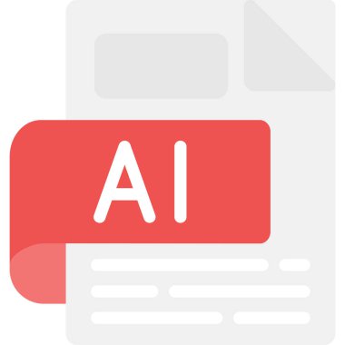 ai dosya düz simgesi düz biçimli