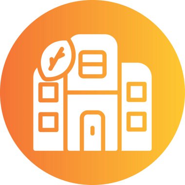 Hastane. Web simgesi basit illüstrasyon