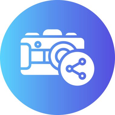 Kamera. Web simgesi basit illüstrasyon