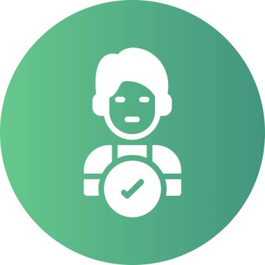 Kadın simgesinin vektör illüstrasyonu