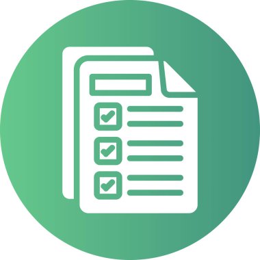 Kontrol listesi simgesi vektör illüstrasyonu