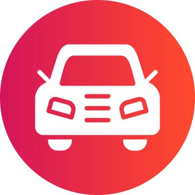 Araba modern simgesi, vektör illüstrasyonu