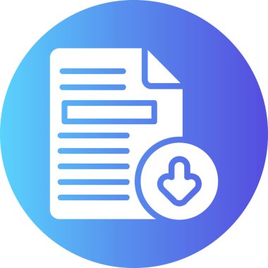 Belge. Web simgesi basit illüstrasyon