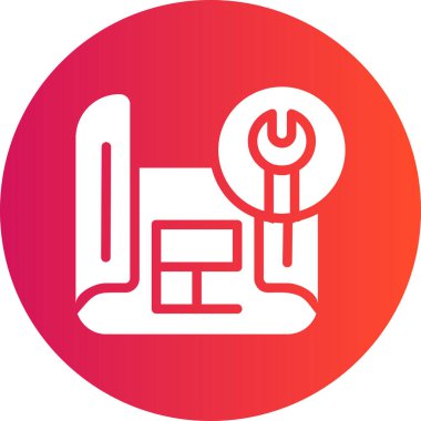 Modern simge onarımının vektör illüstrasyonu