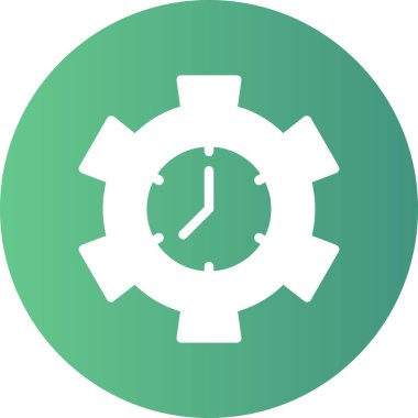 Saat simgesi vektör illüstrasyonu