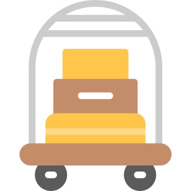 araba taşıma simgesi düz stil