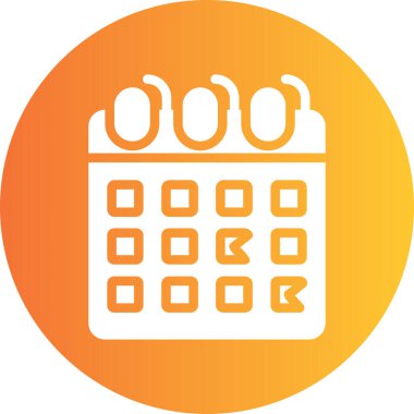 Takvim simgesi, vektör çizimi