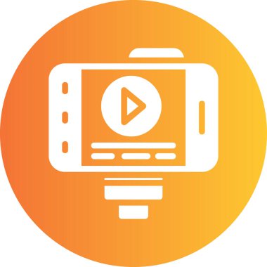 video simgesi vektör illüstrasyonu