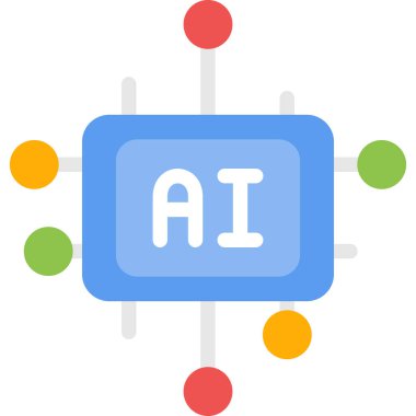 Robot modern simgenin vektör illüstrasyonu