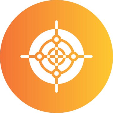 Hedef simgenin vektör illüstrasyonu