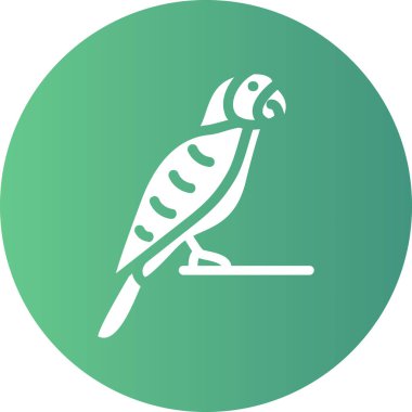 Kuş simgesinin vektör illüstrasyonu