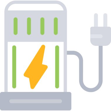 Düz biçimli şarj gücü simgesi