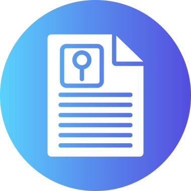 belge simgesi vektör illüstrasyonu