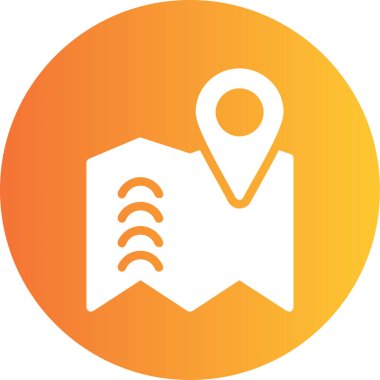 Harita iğnesi. Basit resimleme