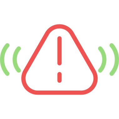 Ünlem işareti simgesi. vektör illüstrasyonu