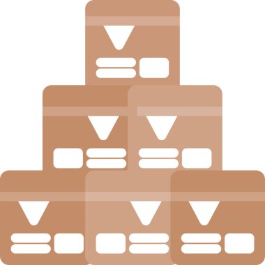 Yapı mimarisi simgesi düz stil