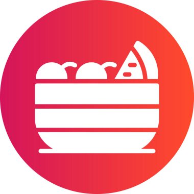 Kek. Web simgesi basit illüstrasyon