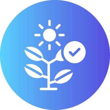 Bitki. Web simgesi basit illüstrasyon