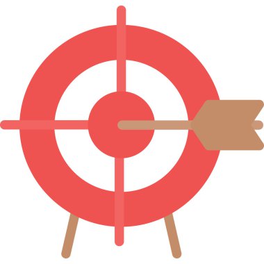 hedef simge vektör illüstrasyonu