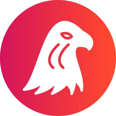 Bir aslan başının vektör simgesi