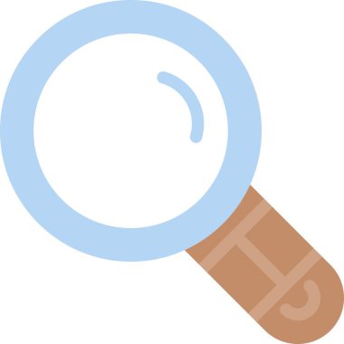 Doldurulmuş dış hat biçiminde büyüteç arama simgesi bul