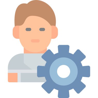 avatar düz vektör simgesi