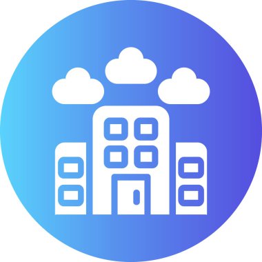 şehir simgesi, vektör illüstrasyonu