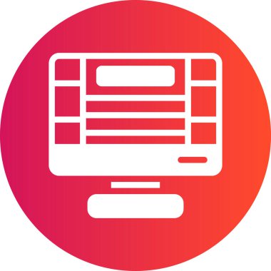 tarayıcı simgesi vektör illüstrasyonu