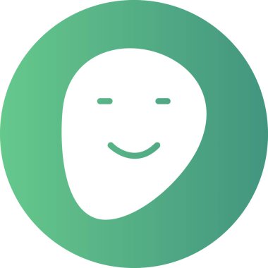 mutlu yüz ifade simgesi düz biçimli