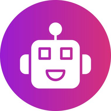 robot ikon vektör illüstrasyonu