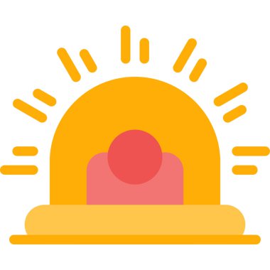 Güneş. Web simgesi basit tasarım