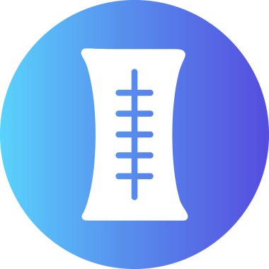 Mavi bir simgenin vektör illüstrasyonu