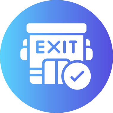 Çıkış simge vektör çizim