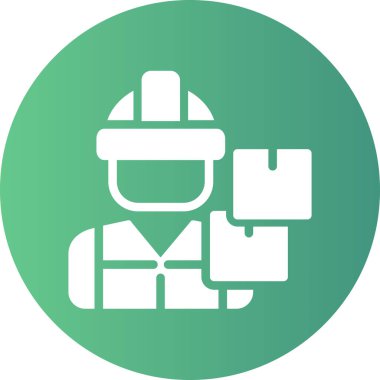 Bir kask simgesinin vektör illüstrasyonu