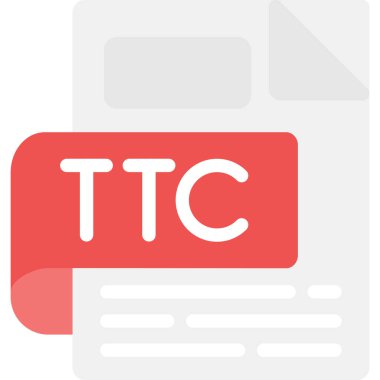 dosya biçimi simgesi, vektör illüstrasyonu