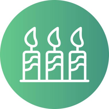 Mum simgesinin vektör illüstrasyonu