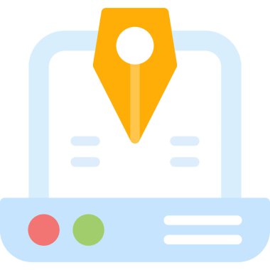 harita konumu simgesi düz biçimli