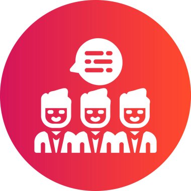 Sohbet simgesinin vektör illüstrasyonu