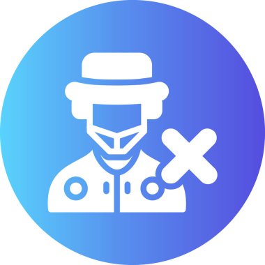 Sakallı ve şapkalı bir adamın vektör çizimi