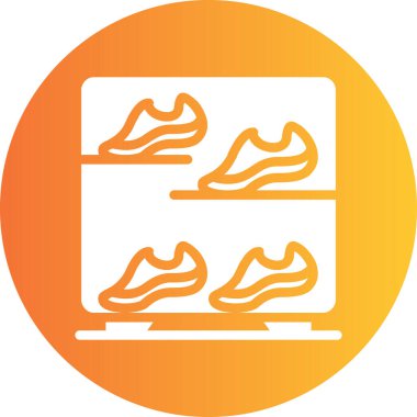 Ayakkabılar. Web simgesi basit illüstrasyon