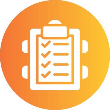 Yapılacaklar listesi web simgesi basit illüstrasyon