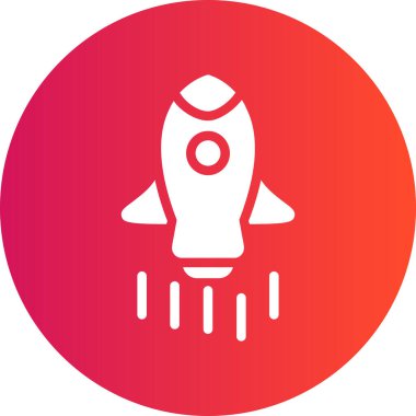Vektör roket ico. vektör illüstrasyonu
