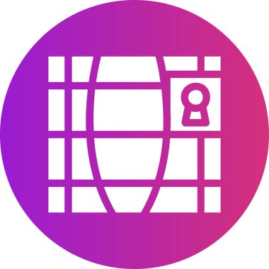 Kilit simgesinin vektör illüstrasyonu