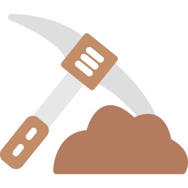 Kürek ikonu. vektör illüstrasyonu