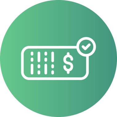 Kredi kartı simgesi, vektör illüstrasyonu