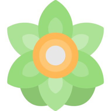 çiçek simgesi vektör illüstrasyonu