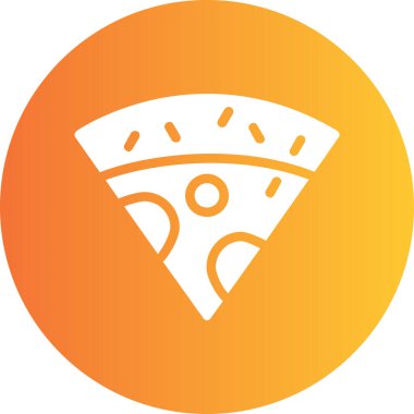 pizza. Web simgesi basit illüstrasyon