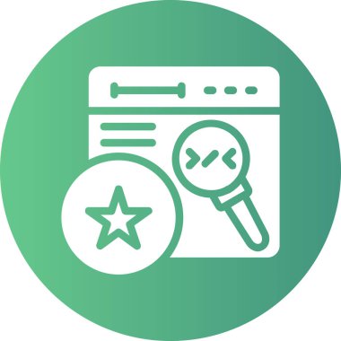 Arama Vektörü Satırı Simgesi Tasarımı